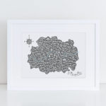 map of london paper artwork map gifts 
