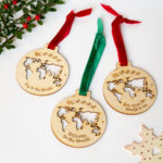 travel inspired christmas tree decorations from the crafty traveller gifts for map lovers