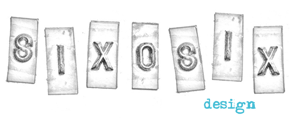 six0six design: Gifts for Book Lovers and Map Keepsakes logo
