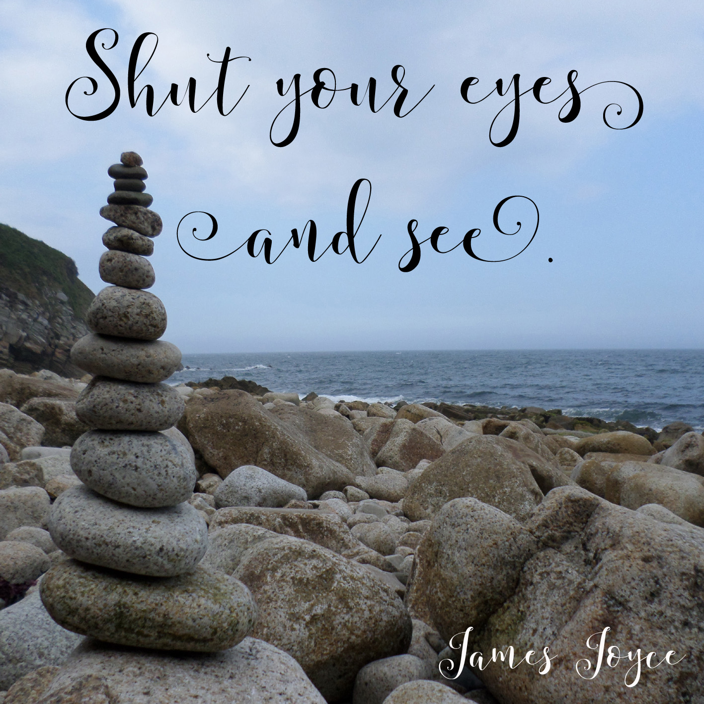shut your eyes and see james joyce quote