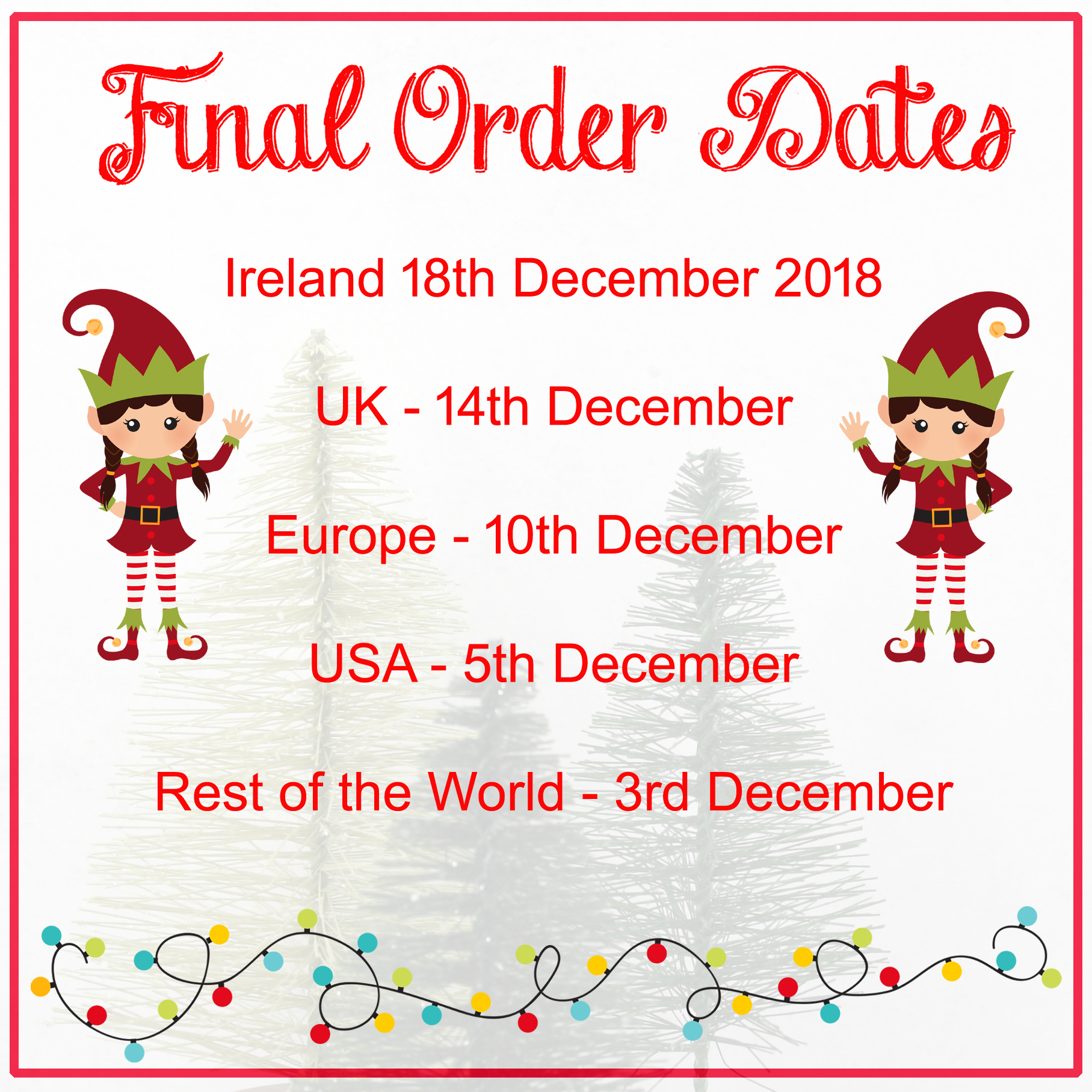 final order dates 2018