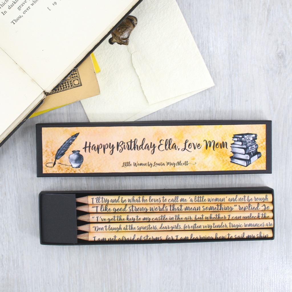 personalised little women gifts for book lovers handmade in Ireland 