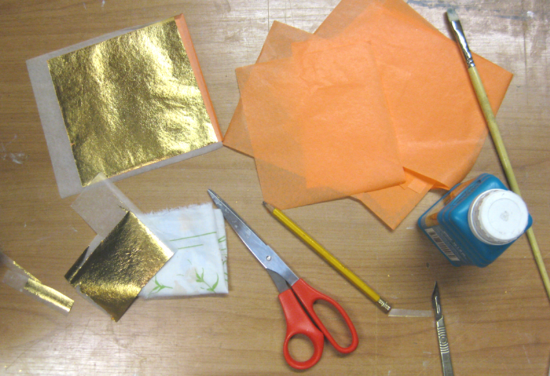 gold leaf materials for blog